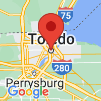 Map of Toledo, OH